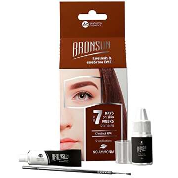 Bronsun Eyebrow Dye LONG LASTING UP TO 7 DAYS (No4: Chestnunt)