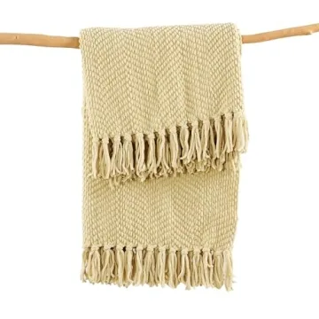 Home Soft Things Cozy Knitted Throw Blanket 50'' x 60''