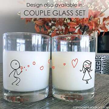 BoldLoft Couples Mugs Set - Perfect Gifts for Love