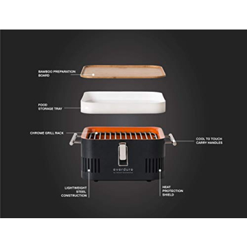 Everdure CUBE Portable Charcoal Grill Perfect for Camping