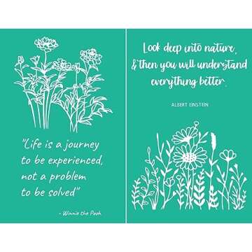 Artstencils Flowers Theme Stencils,Self-Adhesive Reusable Mesh Silk Screen Stencil for Painting on...