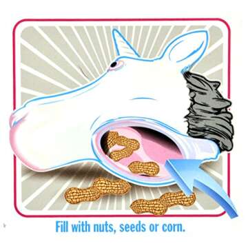 Mcphee Archie Squirrel Feeder Unicorn Head for Backyard Fun