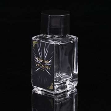 Eboxer 2 Colors Calligraphy Pen Set Vintage Quill Pen with Refined Plated Rod, Pen for Writing Signature, As a People Holiday/Party/Wedding/Home Decoration (Red)