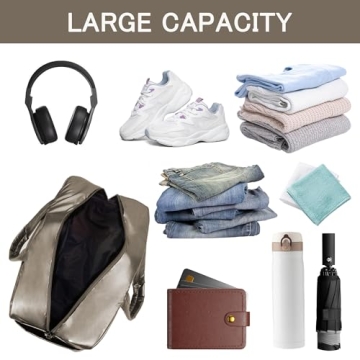 Weekender Fluffy Bag Quilted Nylon Puffer Tote Bag Personal Item Bag for Airlines Overnight Bag Gym Bag