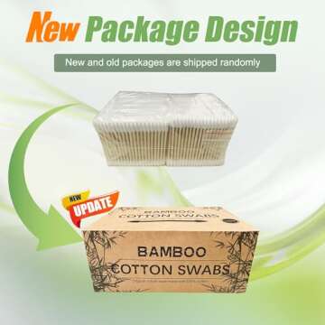 1200pcs Precision Tip Cotton Swabs for Makeup, Bamboo Sticks and Double Pointed