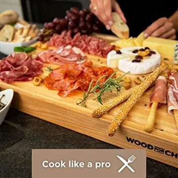 Large Maple Cutting Board with Juice Groove - Eco-Friendly Design