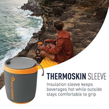 Sea to Summit Delta Insul-Mug Insulated Camping Cup, Pindan Orange