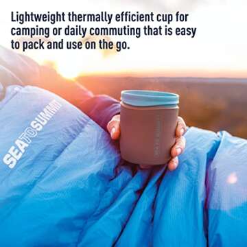 Sea to Summit Delta Insul-Mug Insulated Camping Cup, Pindan Orange