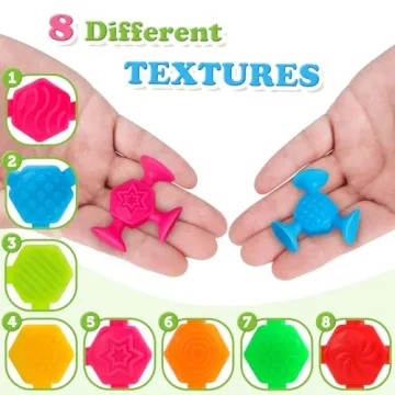 Engaging Textured Suction Cup Bath Toys for Kids 4-8