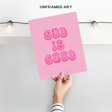 Trendy Pink Preppy Christian Wall Decor for Home