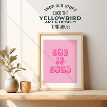 Trendy Pink Preppy Christian Wall Decor for Home