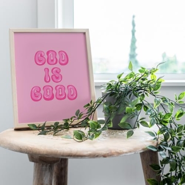 Trendy Pink Preppy Christian Wall Decor for Home
