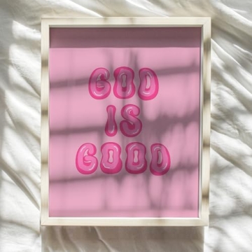 Trendy Pink Preppy Christian Wall Decor for Home