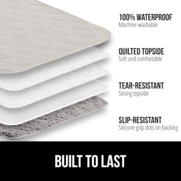 Gorilla Grip Waterproof Dog Bed Cover 82x82, Pet Blanket for Furniture, Sofa, Couch, Crate, Car, Sof...