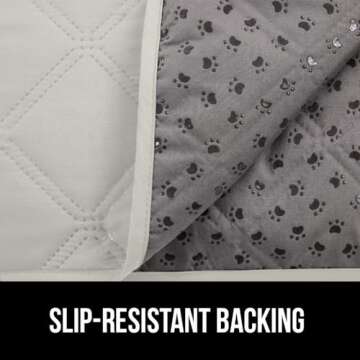 Gorilla Grip Waterproof Dog Bed Cover 82x82, Pet Blanket for Furniture, Sofa, Couch, Crate, Car, Sofa Throw Essential for Cats and Dogs, Tear and Slip Resistant Leakproof Cushion Cover, Light Taupe