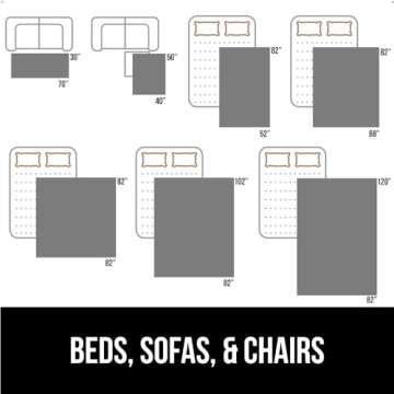 Gorilla Grip Waterproof Dog Bed Cover 82x82, Pet Blanket for Furniture, Sofa, Couch, Crate, Car, Sofa Throw Essential for Cats and Dogs, Tear and Slip Resistant Leakproof Cushion Cover, Light Taupe