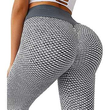 JGS1996 Butt Lifting Leggings for Women Tummy Control Workout Yoga Pants High Waisted Scrunch Booty Gym Compression Tights