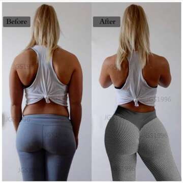 JGS1996 Butt Lifting Leggings for Women Tummy Control Workout Yoga Pants High Waisted Scrunch Booty Gym Compression Tights