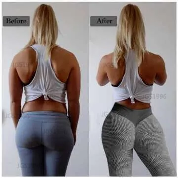 JGS1996 Butt Lifting Leggings for Women Tummy Control Workout Yoga Pants High Waisted Scrunch Booty Gym Compression Tights