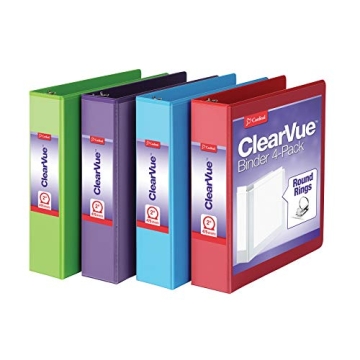 Cardinal 3 Ring Binders - Colorful, Durable, 2 Inch Binders for School and Office
