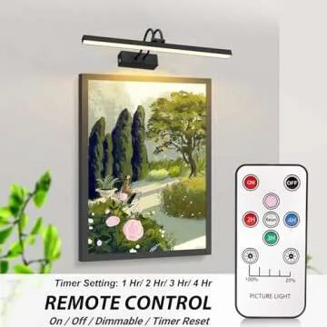 FUNCHDAY Wireless Picture Light - Rechargeable Art Lighting