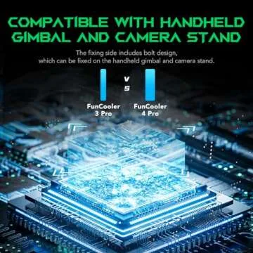 Cell Phone Cooler for Gaming Black Shark FunCooler 4 Pro, 27W Mobile Phone Cooling Fan with Sleep Timer/Fan Speed Settings for 2.59-3.46 inches iPhone/Android Heatsink, Cellphone Radiator RGB Light