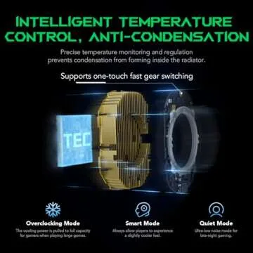 Cell Phone Cooler for Gaming Black Shark FunCooler 4 Pro, 27W Mobile Phone Cooling Fan with Sleep Timer/Fan Speed Settings for 2.59-3.46 inches iPhone/Android Heatsink, Cellphone Radiator RGB Light