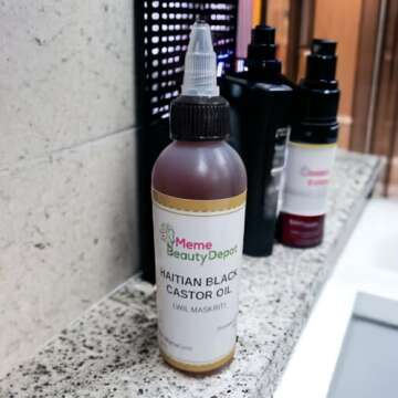 Meme Beauty Depot Haitian Black Castor Oil - All-Natural Hair and Skin Solution