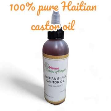 Meme Beauty Depot Haitian Black Castor Oil for Healthy Hair