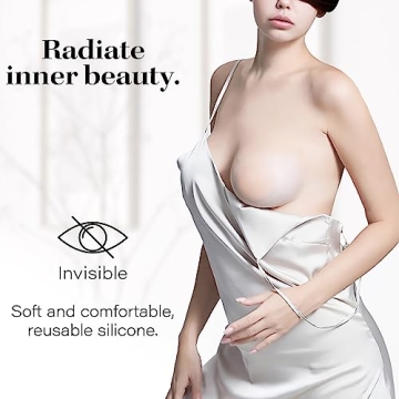 QUXIANG Nipple Covers Reusable Silicone for Women