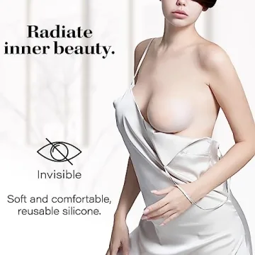 QUXIANG Nipple Covers Reusable Silicone for Women