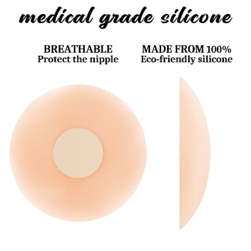 QUXIANG Nipple Covers Reusable Silicone for Women