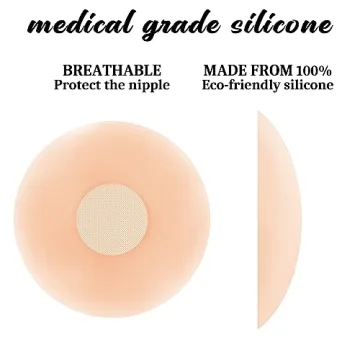 QUXIANG Nipple Covers Reusable Silicone for Women