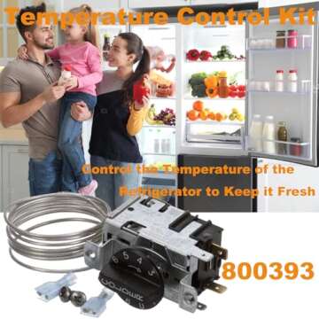 800393 Refrigerator Temperature Control Kit,Compatible with True Refrigerators Parts,Freezer Thermos...