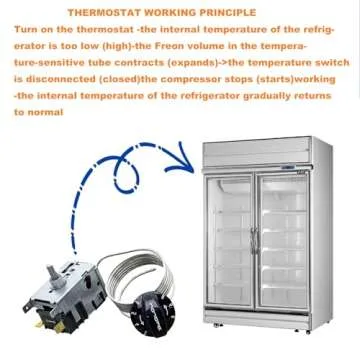 800393 Refrigerator Temperature Control Kit,Compatible with True Refrigerators Parts,Freezer Thermostat,Refrigerator Thermostat,Replace 800306,831932,461387,Fit TC,TSD,T Series,GDM,GEM,G4SM