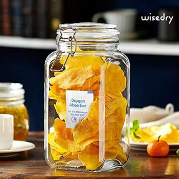 wisedry 300CC [100 Packets, 10 packs of 10 each] Food Grade Oxygen Absorbers for Long Term Food Stor...