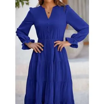 PRETTYGARDEN Women's Maxi Dress - Elegant & Flowy