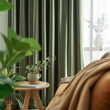 COLLACT Velvet Blackout Curtains 96 Inches Luxurious Touch