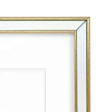 Gold Beveled Mirror Picture Frame 11x14 Wall Décor