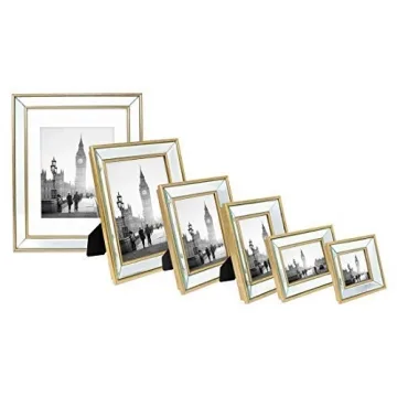 Gold Beveled Mirror Picture Frame 11x14 Wall Décor