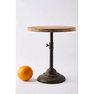 Mud Pie Wood and Iron Adjustable Server, 11" x 10", Small