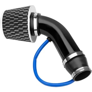 NOTETOUPT Cool Air Intake Kit, 3" Universal Car Cool Air Intake Pipe Aluminium Automotive Filter Ind...