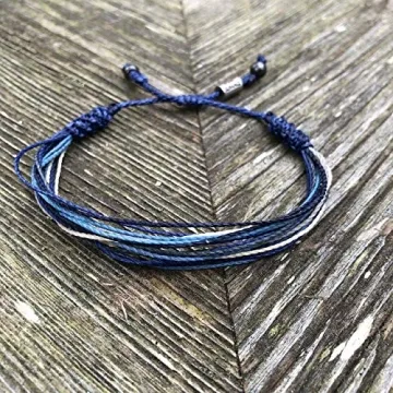 Handmade Surfer String Bracelet for Men - Adjustable & Waterproof