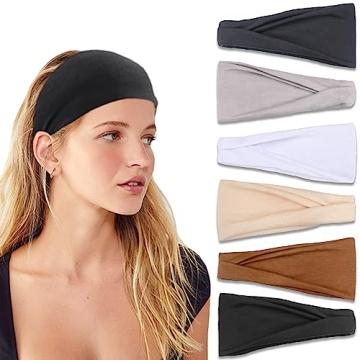 IVARYSS Headbands for Women, Non-Slip, Premium Stretchy Head Bands Hair Accessories,Wear for Yoga, F...