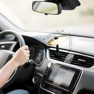 Car Cymbal - Mini Drum Crash Cymbal Perfect for Your Car Vent