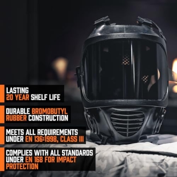 MIRA SAFETY CBRN Full Face Gas Mask with Drinking System