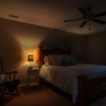 Dimmable Touch Table Lamp with Forest Patterns