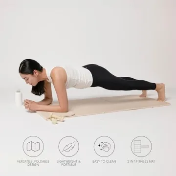 Stakt Foldable Fitness Yoga Mat for Comfort and Convenience