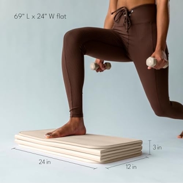 Stakt Foldable Fitness Yoga Mat for Comfort and Convenience