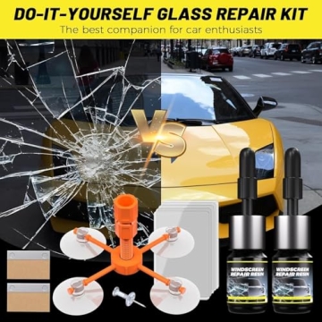 2025 Windshield Repair Kit Easy Fix for All Crack Types